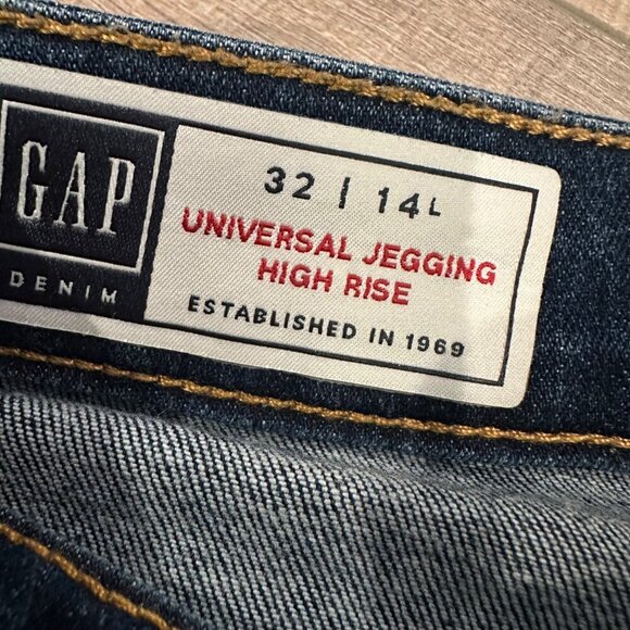 GAP WOMENS UNIVERSAL JEGGINGS HIGH RISE 32 14 LONG - Picture 5 of 7
